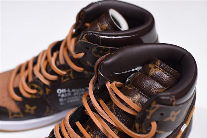 l**is v*t*n x ow x air jordan 1 cusT0ms mens aq0818-202