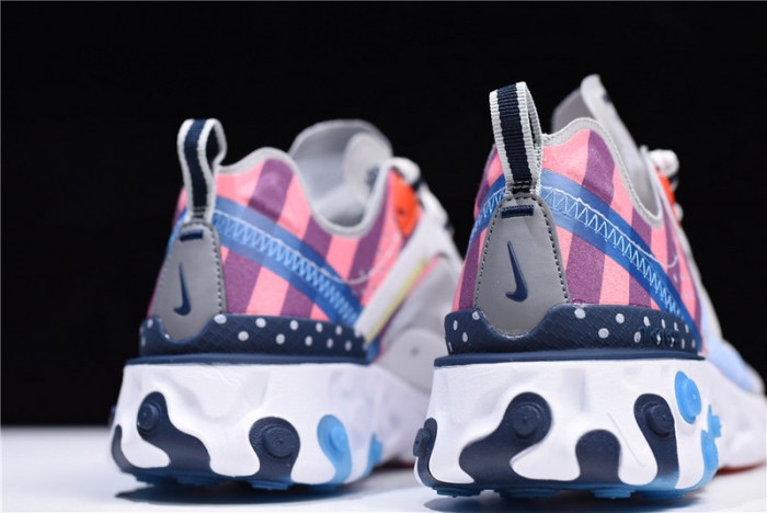 Parra x Nike React Element 87 White/Multi-Color AQ3057-100