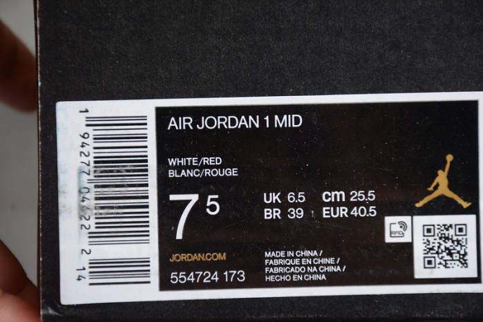 AIR JORDAN 1 MID CHICAGO (2020) 554724-173