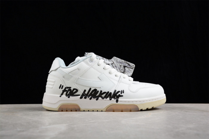 OFF-WHITE Out Of Office OOO Low Tops For Walking White Black Low OW-44