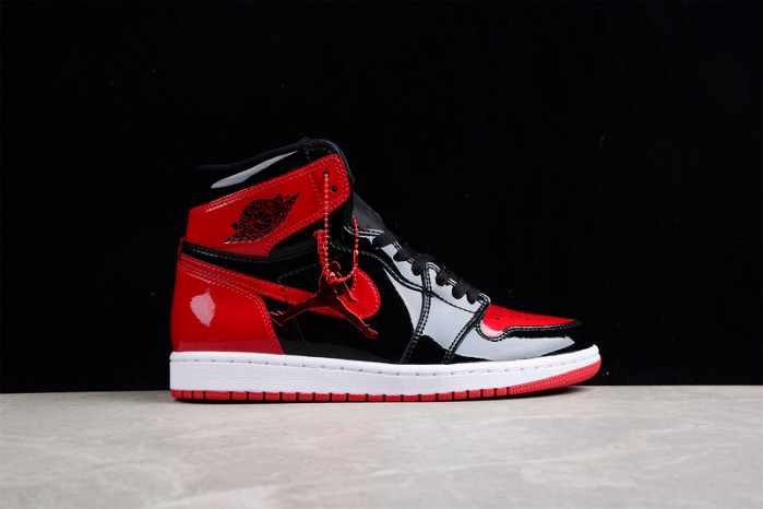 Air Jordan 1 Bred Patent Leather 555088-063