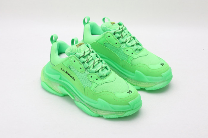 BL Triple S Neon Green - 541624 W09OL 3801