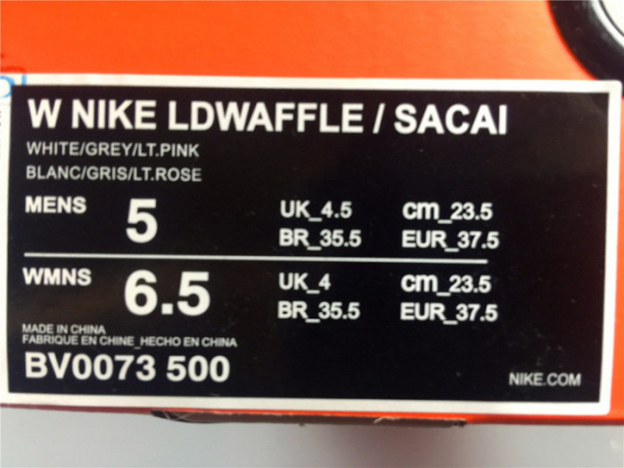 Sacai Nike LDV Waffle Pink BV0073-500