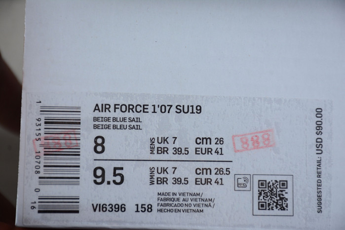 NIKE Air Force 1 VI6396-158