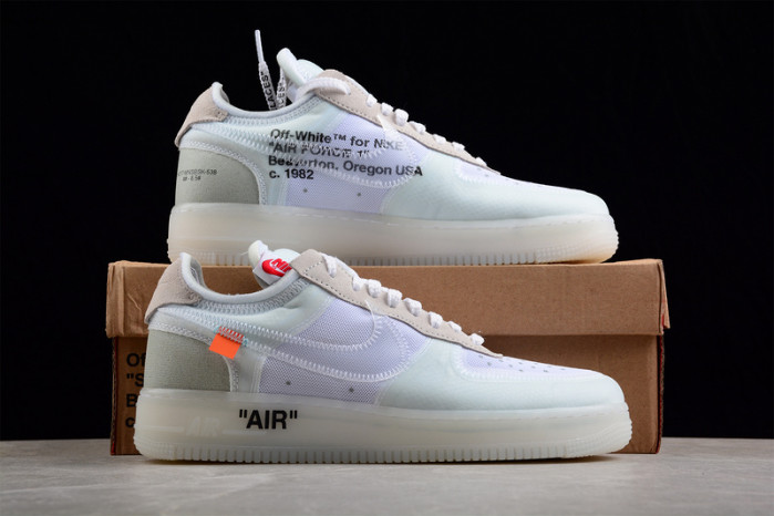 NIKE AIR FORCE 1 LOW OW All White AO4606-100