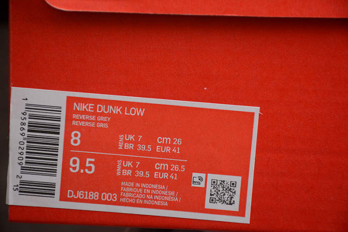 NIKE DUNK LOW “GREY/WHITE” DJ6188-003
