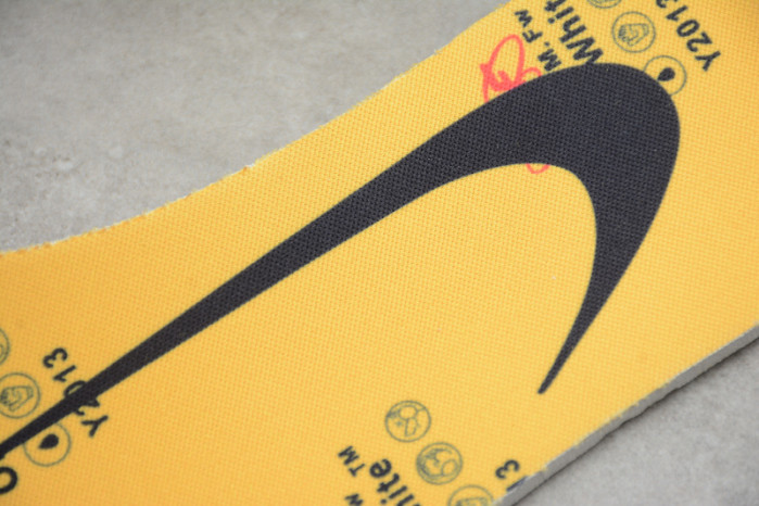 OW x Nike Air Rubber Dunk “University Gold” CU6015-700