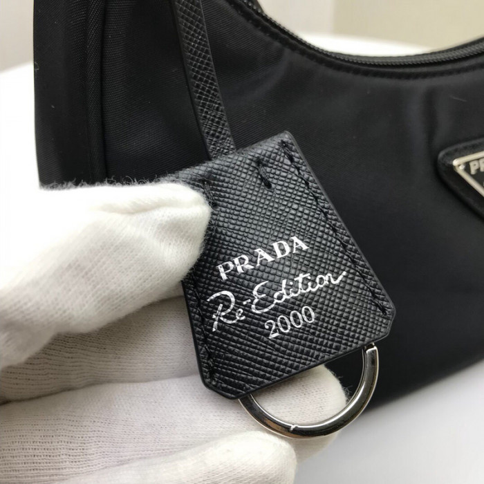 Pra*a 1n1419 nylon hobo bag-24*11*7cm