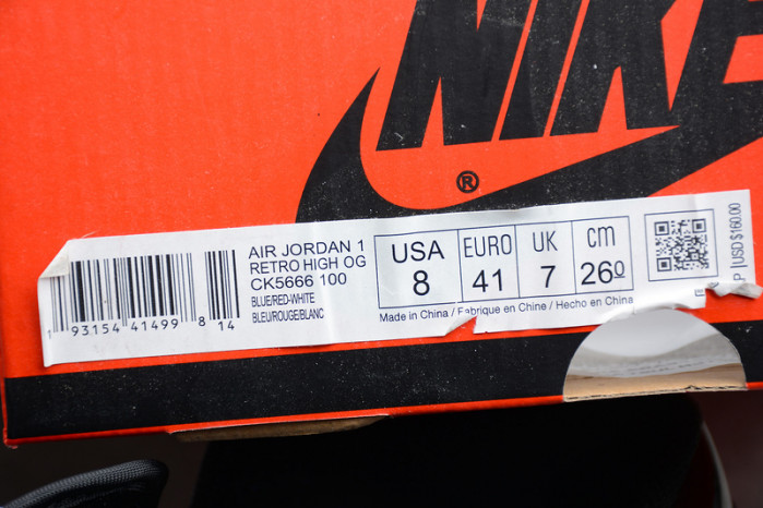 Jordan 1 Retro High Fearless UNC Chicago - CK5666-100
