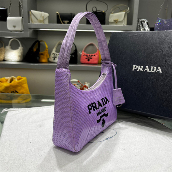 Pra*a 1n1419 nylon hobo bag-24*11*7cm