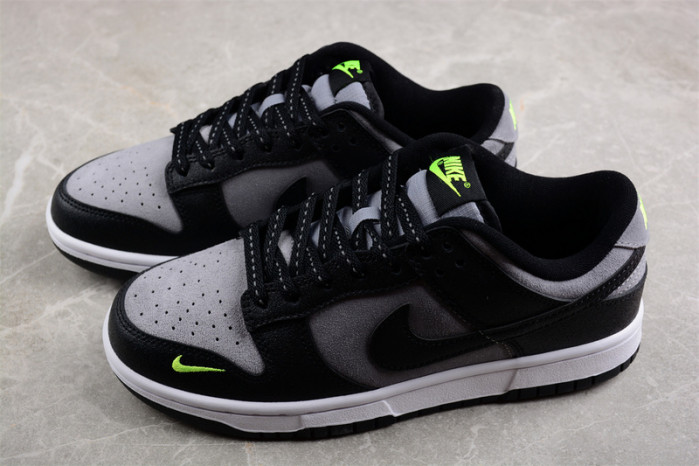 Nike Dunk Low Black Grey Green Strike FQ2205-001