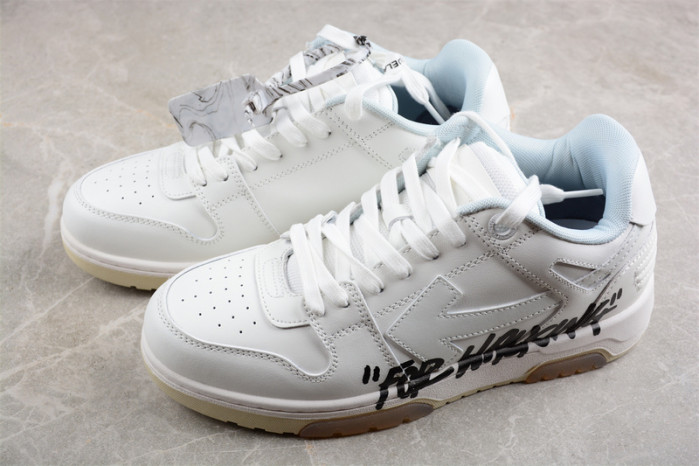 OFF-WHITE Out Of Office OOO Low Tops For Walking White Black Low OW-44