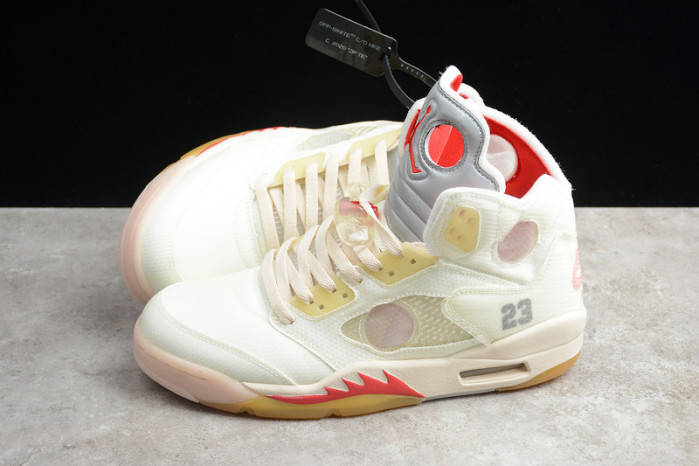 OW Air Jordan 5 SP cream white CT8480-002