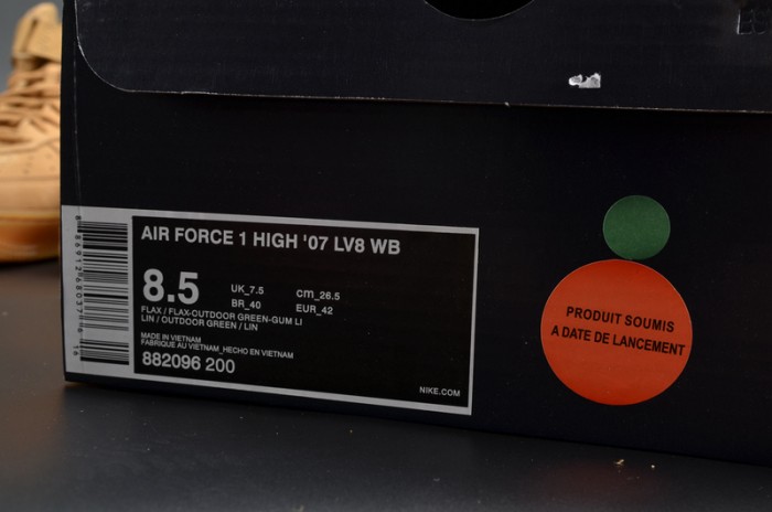 NIKE AIR FORCE 1 HIGH “FLAX” 882096-200