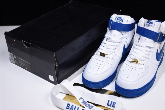 Nike Air Force 1 High Sheed Rude Awakening White Royal AQ4229-100