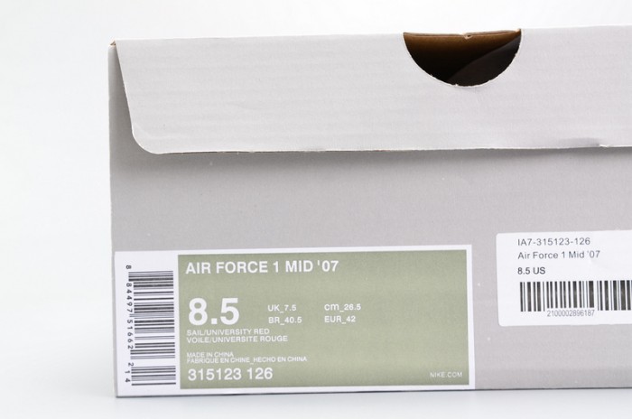 Nike Air Force 1 Mid 07 Sneakers Shoes High Trainers White 315123-126