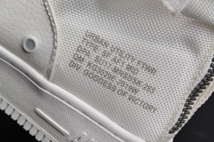 Nike Air Force 1 Mid “Triple Ivory” white AA6655-100