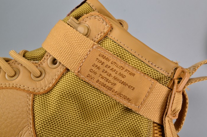 Nike SF Air Force 1 Mid Elemental Gold Leather Shoes AA3966-700