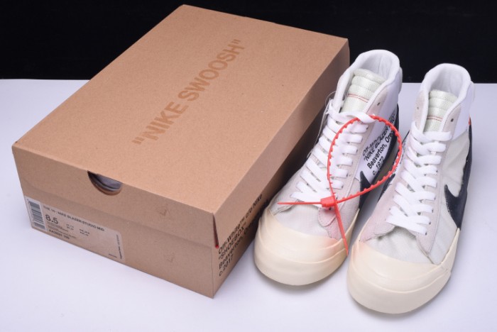 OW x Nike Blazer MID THE TEN 10 Virgil Abloh AA3832-100