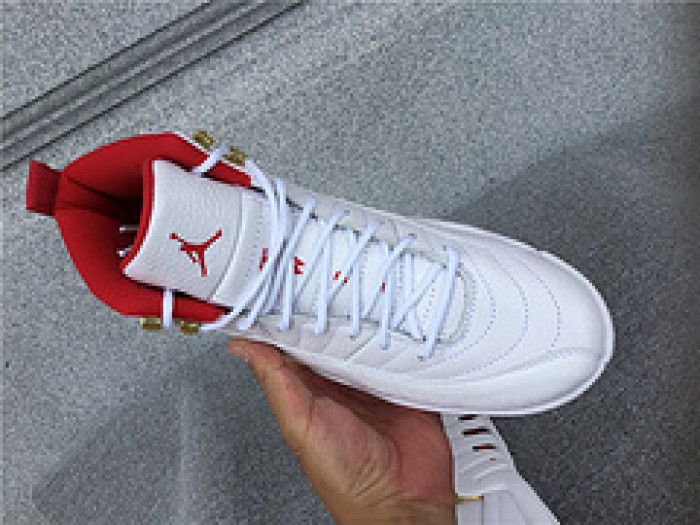 Air Jordan 12 FIBA White University Red 130690-107